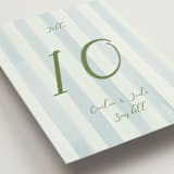 "Alento" - Table Numbers in Celeste by Pati Cascino - Detail