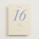 "Luxe" - Table Numbers in Ocean by Baumbirdy - Front