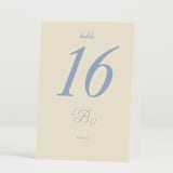 "Luxe" - Table Numbers in Ocean by Baumbirdy - Folded