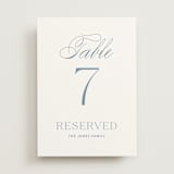 "Leighton" - Table Numbers in Lakeshore Blue by Jennifer Postorino - Front