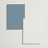 "Leighton" - Table Numbers in Lakeshore Blue by Jennifer Postorino - Back of Card Options
