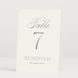 "Leighton" - Table Numbers in Lakeshore Blue by Jennifer Postorino - Folded