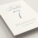 "Leighton" - Table Numbers in Lakeshore Blue by Jennifer Postorino - Detail
