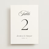 "Modern Romance" - Table Numbers in Obsidian by Jennifer Postorino - Front