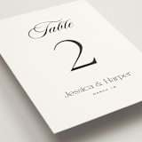 "Modern Romance" - Table Numbers in Obsidian by Jennifer Postorino - Detail