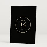 "Elegant and Formal" - Table Numbers in Sunshine by Jen Ramsey - Folded