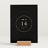 "Elegant and Formal" - Table Numbers in Sunshine by Jen Ramsey - Displayed (stand not included)