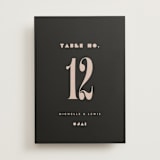 "Bold Stack" - Table Numbers in Noir by Alethea and Ruth - Front