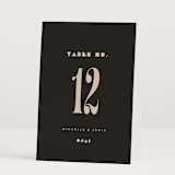 "Bold Stack" - Table Numbers in Noir by Alethea and Ruth - Folded