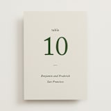 "Editorial" - Table Numbers in Forest by Bethan - Front