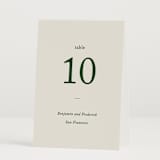 "Editorial" - Table Numbers in Forest by Bethan - Folded