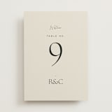 "monogram edit" - Table Numbers in Sandstone by Sara Hicks Malone - Front