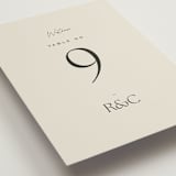 "monogram edit" - Table Numbers in Sandstone by Sara Hicks Malone - Detail