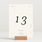 "Tuscany" - Table Numbers in Ink by Blustery August - Displayed (stand not included)