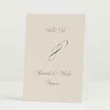 "Let's Say I Do" - Table Numbers in Ivory by Petra Kern - Folded