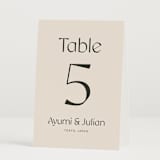 "Ayumi" - Table Numbers in Ivory by Melanie Kosuge - Folded