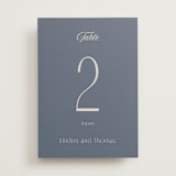 "Ritzy" - Table Numbers in French Blue by Nicoletta Savod - Front