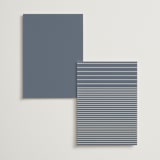 "Ritzy" - Table Numbers in French Blue by Nicoletta Savod - Back of Card Options