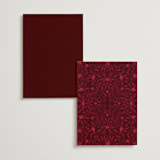 "Victorian Chic" - Table Numbers in Garnet by Morgan Kendall - Back of Card Options