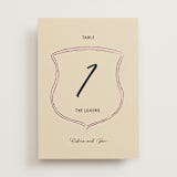 "Modern Fairy Tale" - Table Numbers in Linen by Helena Vitto - Front