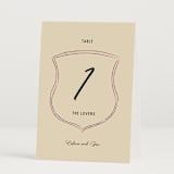 "Modern Fairy Tale" - Table Numbers in Linen by Helena Vitto - Folded