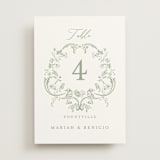 "Eternal Grace" - Table Numbers in Leaf by Sherley Ferreira - Front