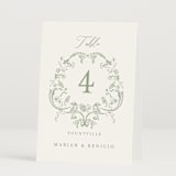 "Eternal Grace" - Table Numbers in Leaf by Sherley Ferreira - Folded