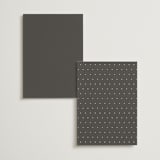 "monogram square" - Table Numbers in Charcoal by Lori Wemple - Back of Card Options