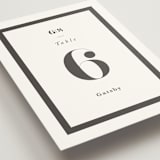 "monogram square" - Table Numbers in Charcoal by Lori Wemple - Detail