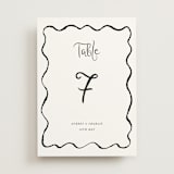 "quirky fun" - Table Numbers in Tuxedo by Cass Loh - Front