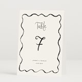 "quirky fun" - Table Numbers in Tuxedo by Cass Loh - Folded