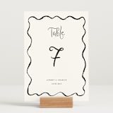 "quirky fun" - Table Numbers in Tuxedo by Cass Loh - Displayed (stand not included)