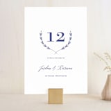 "United" - Table Numbers in Cobalt by Susan Brown - Front