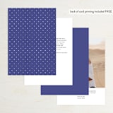 "United" - Table Numbers in Cobalt by Susan Brown - Back of Card Options