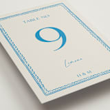 "Mediterraneo" - Table Numbers in Ocean by Pati Cascino - Detail