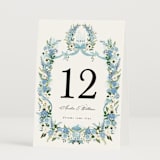 "Disney's Cinderella Fairytale" - Table Numbers in Bluebell by Susan Moyal - Folded