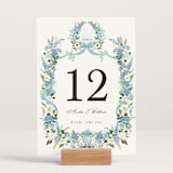 "Disney's Cinderella Fairytale" - Table Numbers in Bluebell by Susan Moyal - Displayed (stand not included)