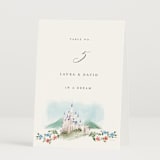 "Disney's Once Upon In a Dream" - Table Numbers in Spring by Petra Kern - Folded