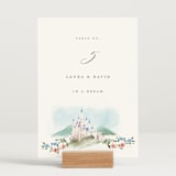 "Disney's Once Upon In a Dream" - Table Numbers in Spring by Petra Kern - Displayed (stand not included)