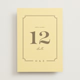 "Enchanted Rose from Disney's Beauty & The Beast" - Table Numbers in Mimosa by Leah Bisch - Front