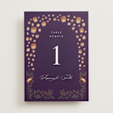 "Disney's Tangled Lanterns" - Table Numbers in Twilight by Simona Camp - Front