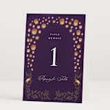 "Disney's Tangled Lanterns" - Table Numbers in Twilight by Simona Camp - Folded