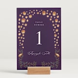 "Disney's Tangled Lanterns" - Table Numbers in Twilight by Simona Camp - Displayed (stand not included)