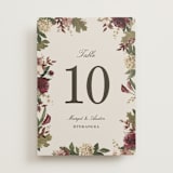 "Verdant" - Table Numbers in Autumn by Kate Ahn - Front
