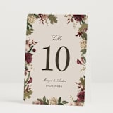 "Verdant" - Table Numbers in Autumn by Kate Ahn - Folded