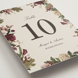 "Verdant" - Table Numbers in Autumn by Kate Ahn - Detail