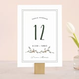 "Rustic Wedding" - Table Numbers in Pine by Susan Brown - Front