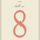 "Stache + Kiss" - Table Numbers in Creme by Penelope Poppy - Detail