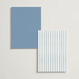 "Pillowy border" - Table Numbers in Ocean by Creo Study - Back of Card Options
