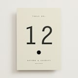 "Nonnette" - Table Numbers in Vanilla by Blustery August - Front